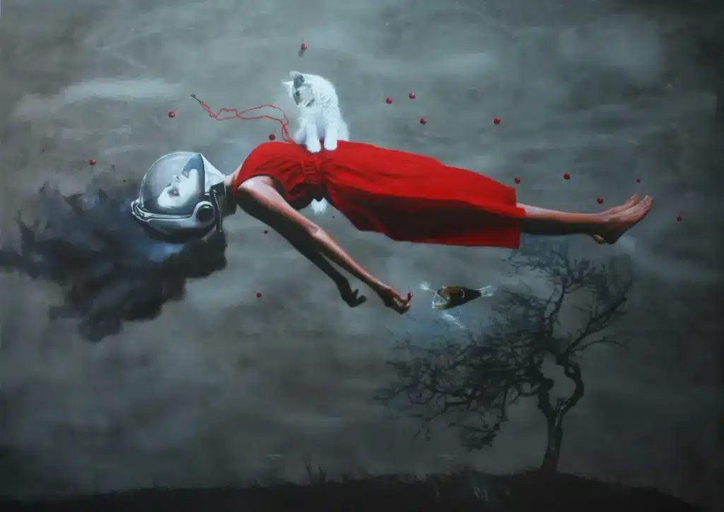 gravedad personal. oleo sobre tela. 140 x 197 cm 11zon