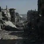 La calle principal de Jabalia reducida a escombros 10 de octubre de 2025 (Yousef Zaanoun)