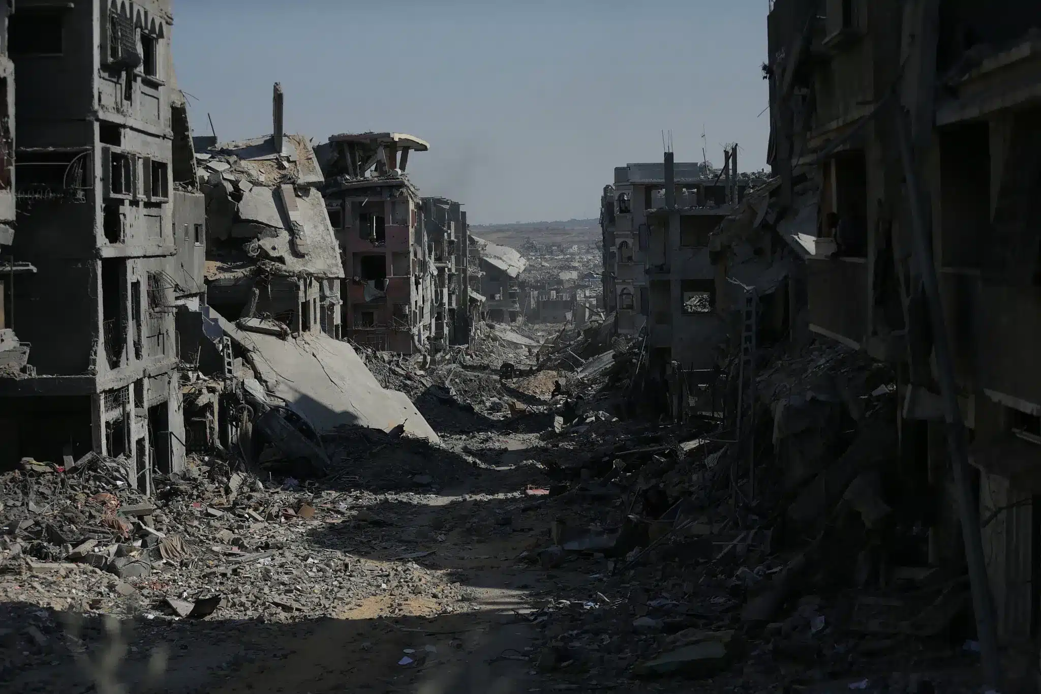 La calle principal de Jabalia reducida a escombros 10 de octubre de 2025 (Yousef Zaanoun)