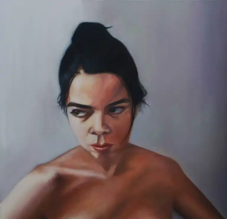 Violeta Esparza Reistencia natural Oleo sobre tela 2017 62cmx62cm