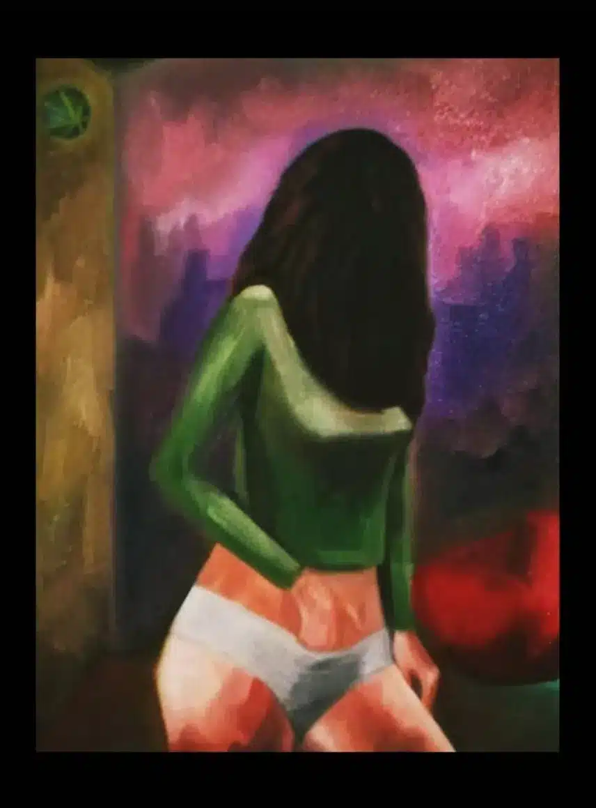 We survive but remain the same - oleo sobre tela 40cmx50cm, Violeta Esparza (2020)